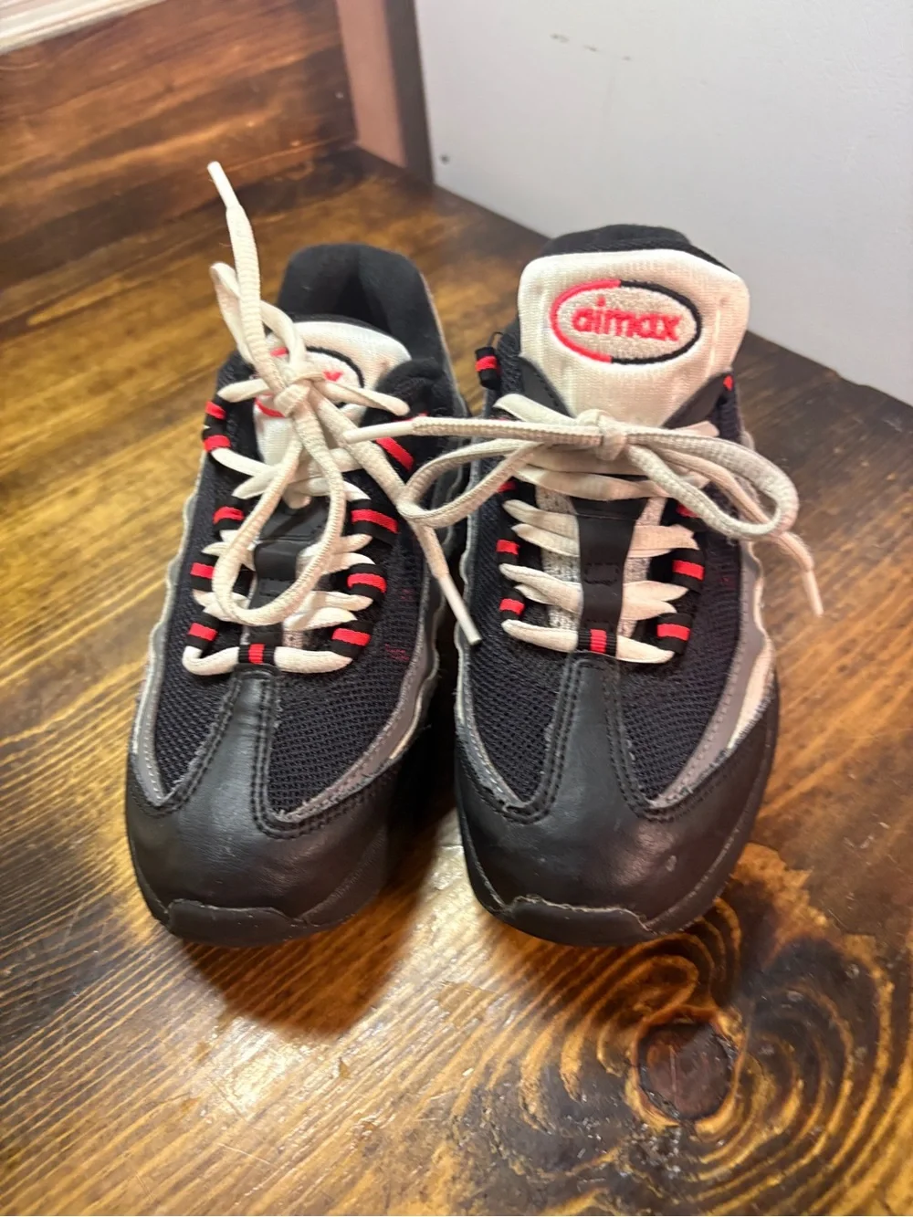 Black Nike air max sneakers size 1.5Y